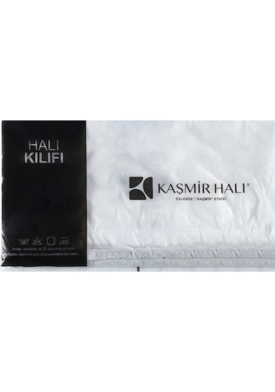 Kaşmir Halı Koruyucu Halı Kılıfı 100x200-100x300 Cm Siyah