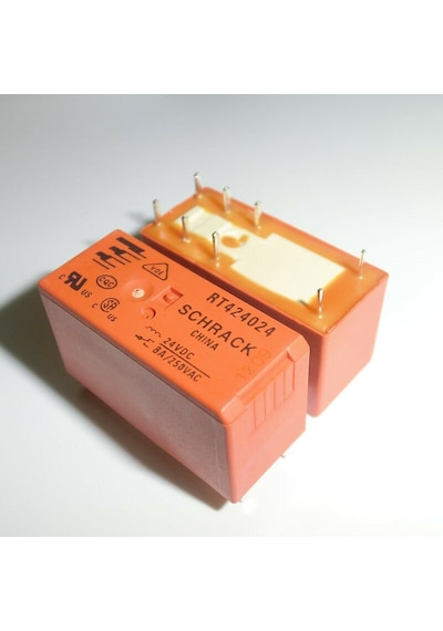 Schrack Röle Rt424024 24Vdc 8 Pin 8A