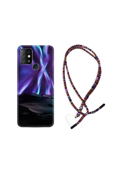 Infinix Hot 8 Kılıf Rasta Boyun Askılı Kuzey Iışkları 1864