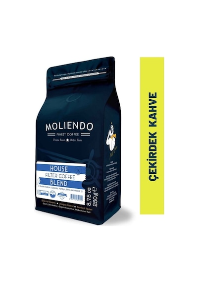 Moliendo Finest Coffee House Blend Çekirdek Filtre Kahve 250 G