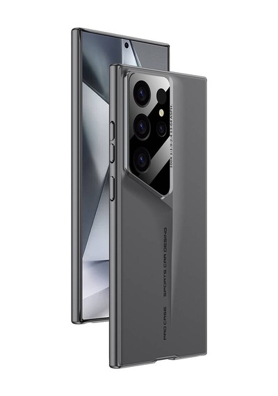 Galaxy Uyumlu S23 Ultra Kılıf Ultra İnce Kamera Korumalı Sert Rubber Procase Kılıf