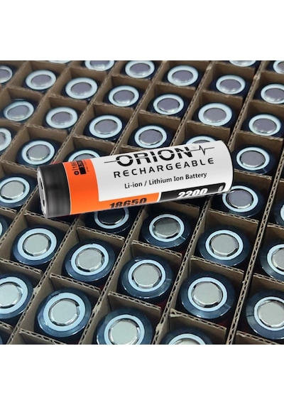 100 Adet Orion 2200 Mah Li-ion Şarjlı Pil
