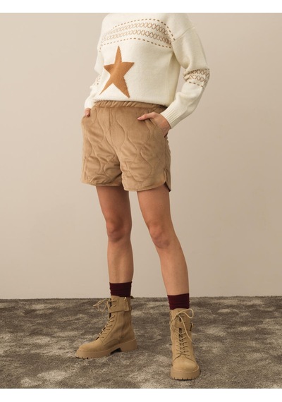Xint Camel Esnek Dokulu Regular Fit Şort 275416