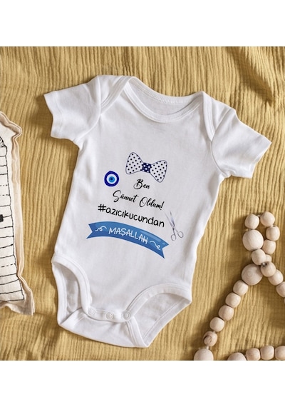 Bitmeyenkartus Bk Kids Sünnet Tasarımlı Bebek Body Zıbın - Model 2 Çok Renkli