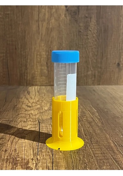 50 Ml Falkon Santrifüj Tekli Deney Tüpü Standı 3 Adet Gönderilir - Sarı Tüp Görsel Amaçlıdır