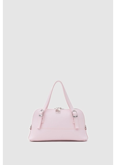 Shule Bags Ribbon Mini Çapraz Çanta Pembe