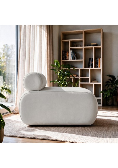 İnarch Dizayn Cosmo Berjer Modern Minimalist Konforlu Tekli Koltuk Açık Gri
