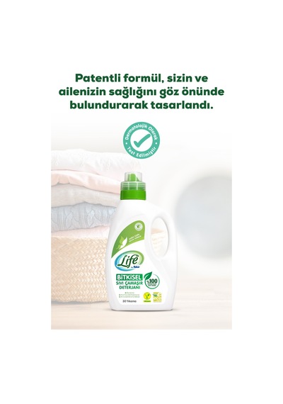 Life By Fakir %100 Bitkisel Vegan Sıvı Çamaşır Deterjanı Renkliler ve Beyazlar için 30 Yıkama 1500 ML Life By Fakir %100 Bitkisel Vegan Sıvı Çamaşır Deterjanı Renkliler ve Beyazlar için 30 Yıkama 1500 ML