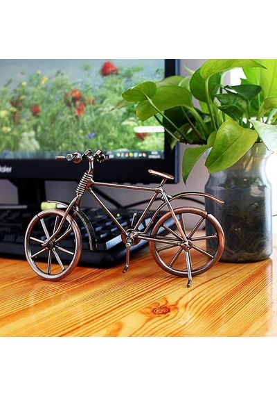 Cajuart Dekoratif Vintage Metal Bisiklet Ev Ofis Biblo Dekor Hediye 1 Adet