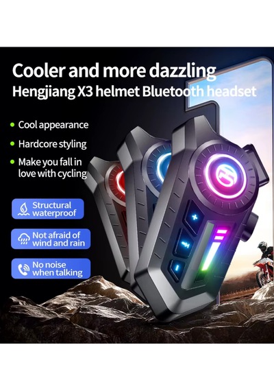 Blic X3 Bluetooth 5.3 Kask Kulaklığı Motosiklet İçin Kablosuz İletişim Ve Müzik Sistemi