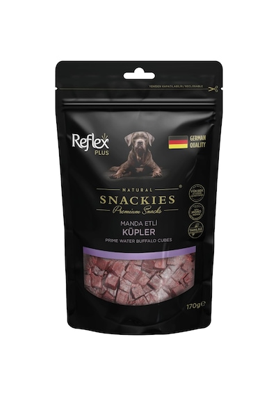 Plus Snackies Natural Manda Etli Küpler Premium Köpek Ödül Maması 170 G
