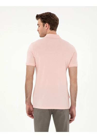 Pierre Cardin Erkek Pudra Tişört Basic 50306448-vr042 Pudra