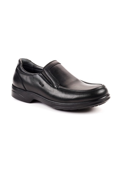 Forelli Toms-h Erkek Siyah Deri 39-45 Comfort Ayakkabı Siyah