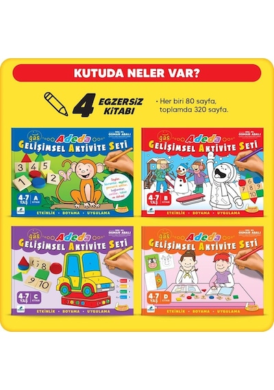 Adeda Gelişimsel Aktivite Seti 4-7 Yaş