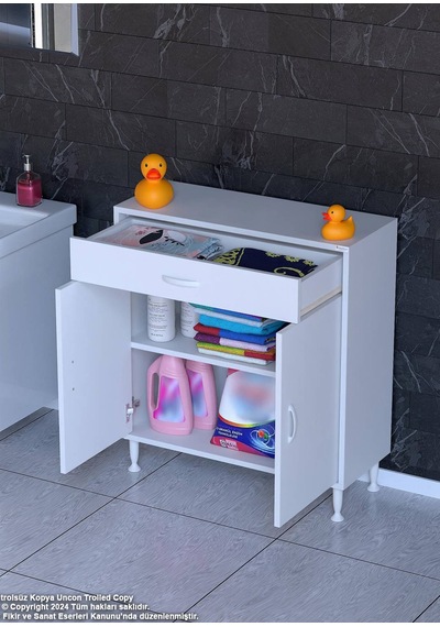 Eliusta Fre 75 Cm Çok Amaçlı Dolap 1 Raflı Tek Çekmeceli Banyo Mutfak Dolabı 75x88x32,5 Cm Organizer Dolap Beyaz Eliusta Fre 75 Cm Çok Amaçlı Dolap 1 Raflı Tek Çekmeceli Banyo Mutfak Dolabı 75x88x32,5 Cm Organizer Dolap Beyaz