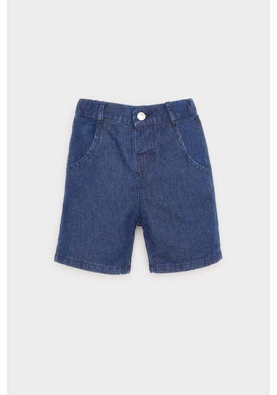 DeFacto Erkek Bebek Basic Düz Jean Şort E8258A525SMNM28 Mavi
