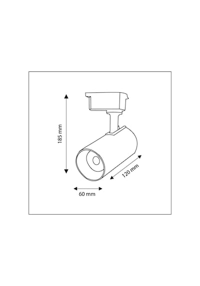 Mini Ray Spot Sylvania Gu-10 Led Ampullü Spot Lamba 6500k Beyaz Işık Siyah Kasa Genel