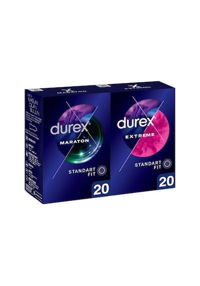 Durex Maraton Prezervatif 20'li + Extreme Prezervatif 20'li Durex Maraton Prezervatif 20'li + Extreme Prezervatif 20'li