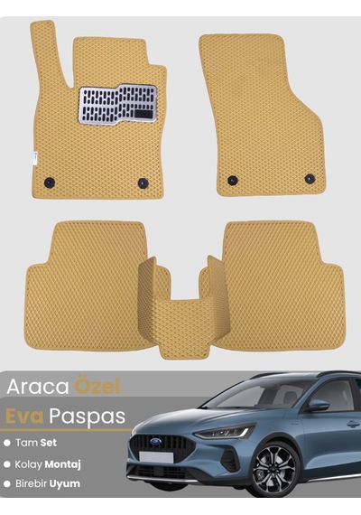 Ford Focus 5 Hatchback 2024-2025 Uyumlu Eva Paspas Tam Set Araca Özel,su Geçirmez