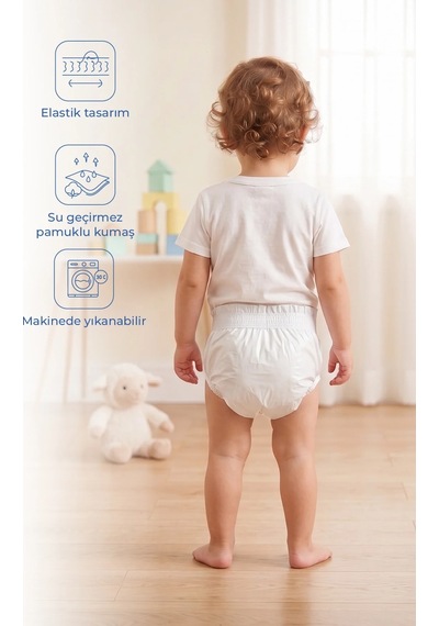 Babyjem Bebek Alıştırma Külodu Beyaz 2 Yaş