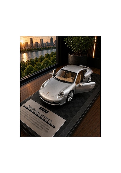 Porsche 911 Carrrra S Diecast Model Araba 1:32 Ölçek Model Porsche Spor Araba Kutulu Özel Standlı