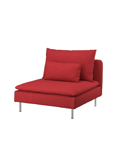 Ikea Kırmızı Şık Kanepe - Tekli Koltuk