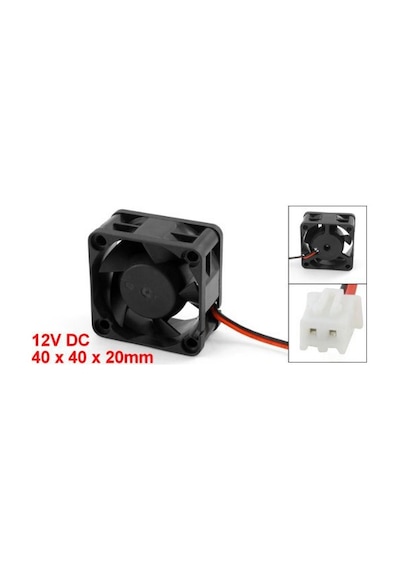 12V 4Cm 2 Pin 40X40X20Mm Kasa Fanı Cpu Uyumlu Fan