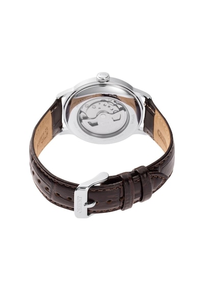 Orient Bambino Ra-ac0026r30b Kurmalı Otomatik Deri Kahverengi Bordo Kadran 41 Mm Erkek Kol Saati Gri