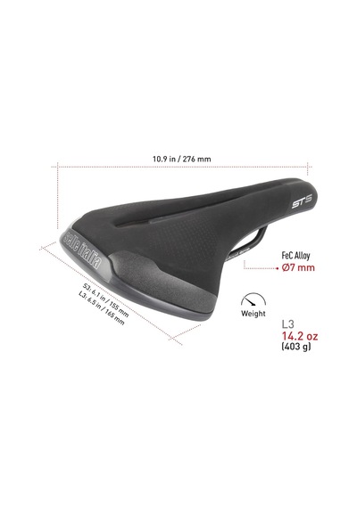 Selle Italia St5 Flow Jelli Bisiklet Selesi 165x276mm Kutusuz