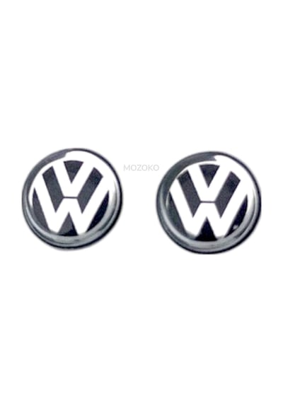 Kendinden Yapışkanlı Volkswagen Logolu 12 Mm Damla Baskılı Anahtarlık Kumanda Amblemi 2 Adet