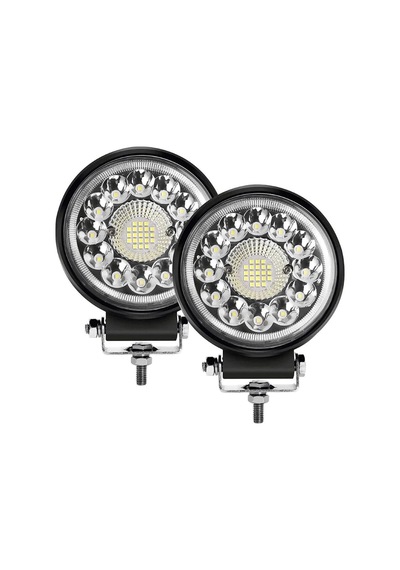 Astraled 2 Adet 33led 12-24 Volt Yuvarlak Spot Far Oto Çalışma Lambası Atv Kamyon Tır Traktör O
