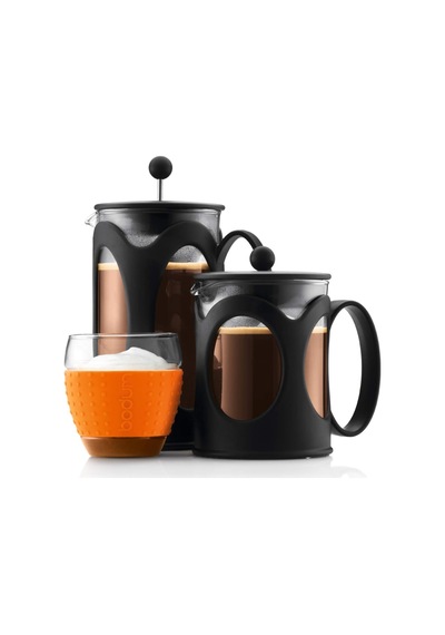 Kenya Kahve Hazırlayıcı French Press Sistemi, Kalıcı Paslanmaz Çelik Filtre Siyah, Siyah, 0,5l Diğer