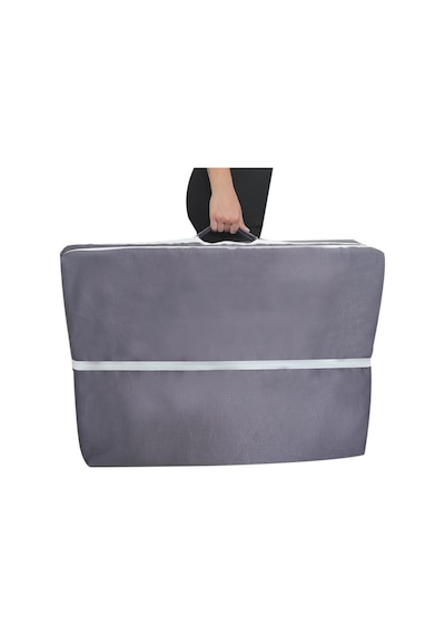 Katlanır Yatak Yer Yatağı Sünger Yatak Tek Kişilik 80x180 Gri 6 Cm
