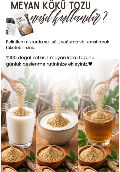 Meyan Kökü Tozu 250 Gr İnce Öğütülmüş Meyan Kökü, Glycyrrhiza Glabra, Aromatik Bitkisel Toz