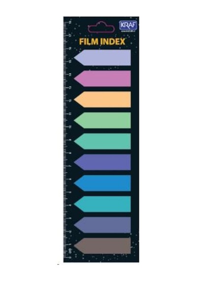 Kraf Index Fılm (Pp) 12X44Mm Ok Şekilli 10 Renk 20Yp