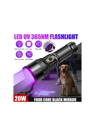 F-365 Uv 20w Şarjlı 26650 Pilli Profesyonel El Feneri