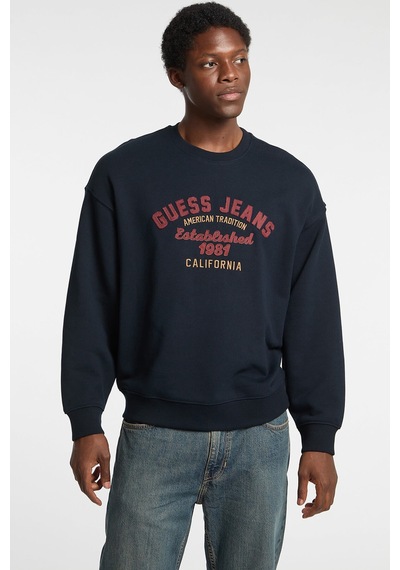 Guess Jeans Erkek Sweatshirt M5rq35kcpr1 Lacivert