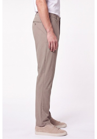 Comfort Fit Esnek Pamuklu Yan Cep Bej Jogger Pantıolon P 1220