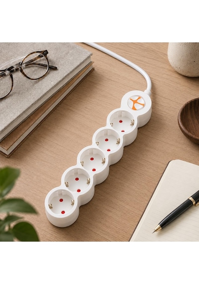 Tunçmatik Powerstrip 5 Beşli Anahtarlı Grup Priz 3m
