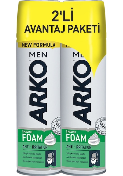 Arko Men Tıraş Köpüğü Irritation 2 x 200 ML