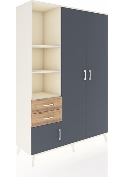 Hyperion Dolap 5 Raflı 2 Çekmeceli Tek Askılı 132x44x195 Aytaşı-antrasit/çam Antrasıt/atlas Çam - Aytası Hyperion Dolap 5 Raflı 2 Çekmeceli Tek Askılı 132x44x195 Aytaşı-antrasit/çam Antrasıt/atlas Çam - Aytası