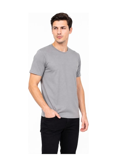 Foterman Erkek Sıfıryaka Regular Kalıp Tişört Bgl-st05573 Gri