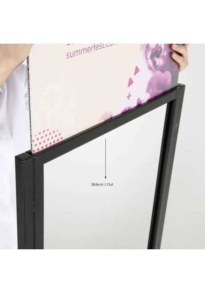 Eko Poster Pano Tek Katlı B2 50x70cm Siyah 50x70