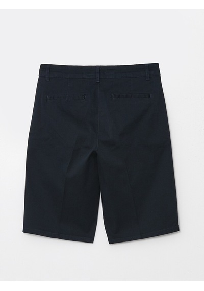 Lcwaıkıkı Classic Lacivert Rahat Kalıp Gabardin Erkek Bermuda Şort