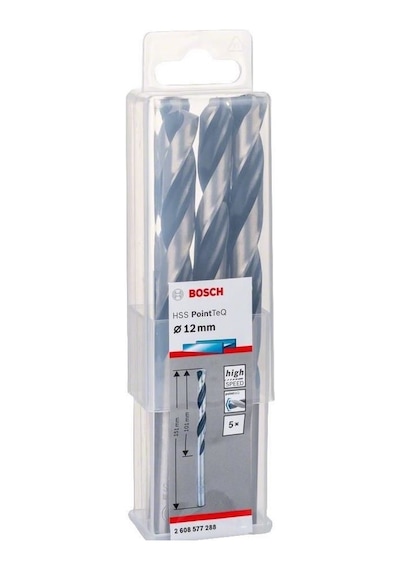 Bosch HSS-PointTeQ 12.0 mm 5'li Paket Matkap Ucu - 2608577288