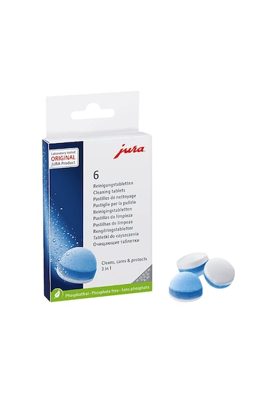 Jura 24225 3 Fazlı Temizleme Tableti (6 Adet) Mavi