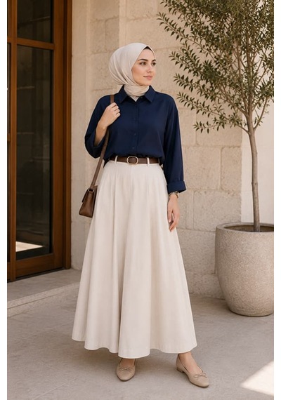 Maşuka Oversize Rahat Kalıp Uzun Kollu Keten Günlük Şık Kadın Gömlek - Tunik Lacivert Lacivert Maşuka Oversize Rahat Kalıp Uzun Kollu Keten Günlük Şık Kadın Gömlek - Tunik Lacivert Lacivert