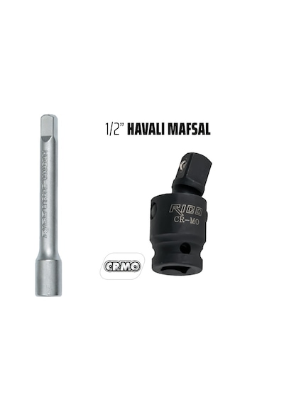 1/2 300mm Lokma Uzatma Ara Kol 1/2 Havalı Sarhoş Mafsal