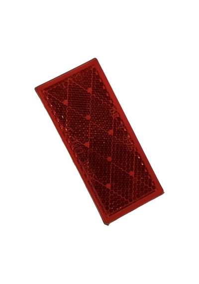 Kırmızı Yapıştırma Dikdörtgen Plastik Reflektör Made In Usa