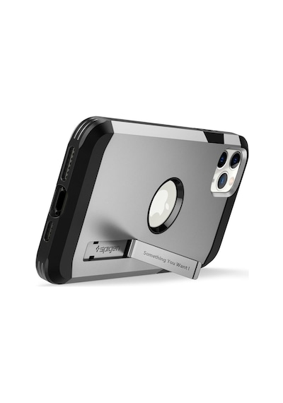 Spigen Apple Uyumlu iPhone 11 Pro İle Kılıf Tough Armor Xp Satin Silver